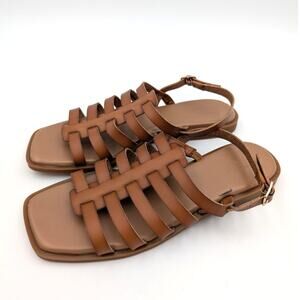 Nordstrom Rack Hugo Flat Sandal Slingback Women’s Brown Size US6.5M